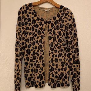 GAP Leopard cardigan